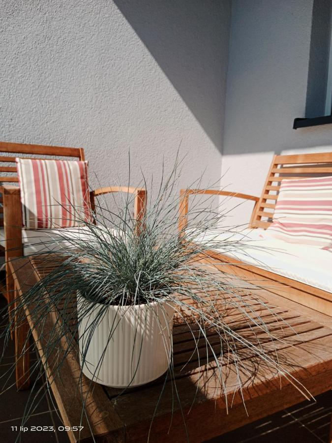 Ferienwohnung Apartament Na Zielonej Z Tarasem Schneidemühl Exterior foto